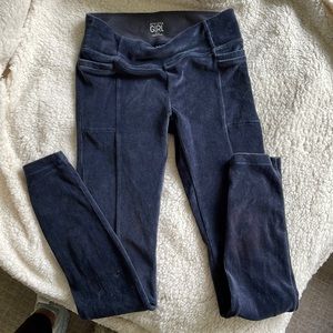 Athleta- girls, velour leggings